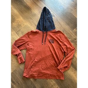 Hollister California Men's Hooded Tee Long‎ Sleeve Red Size XS